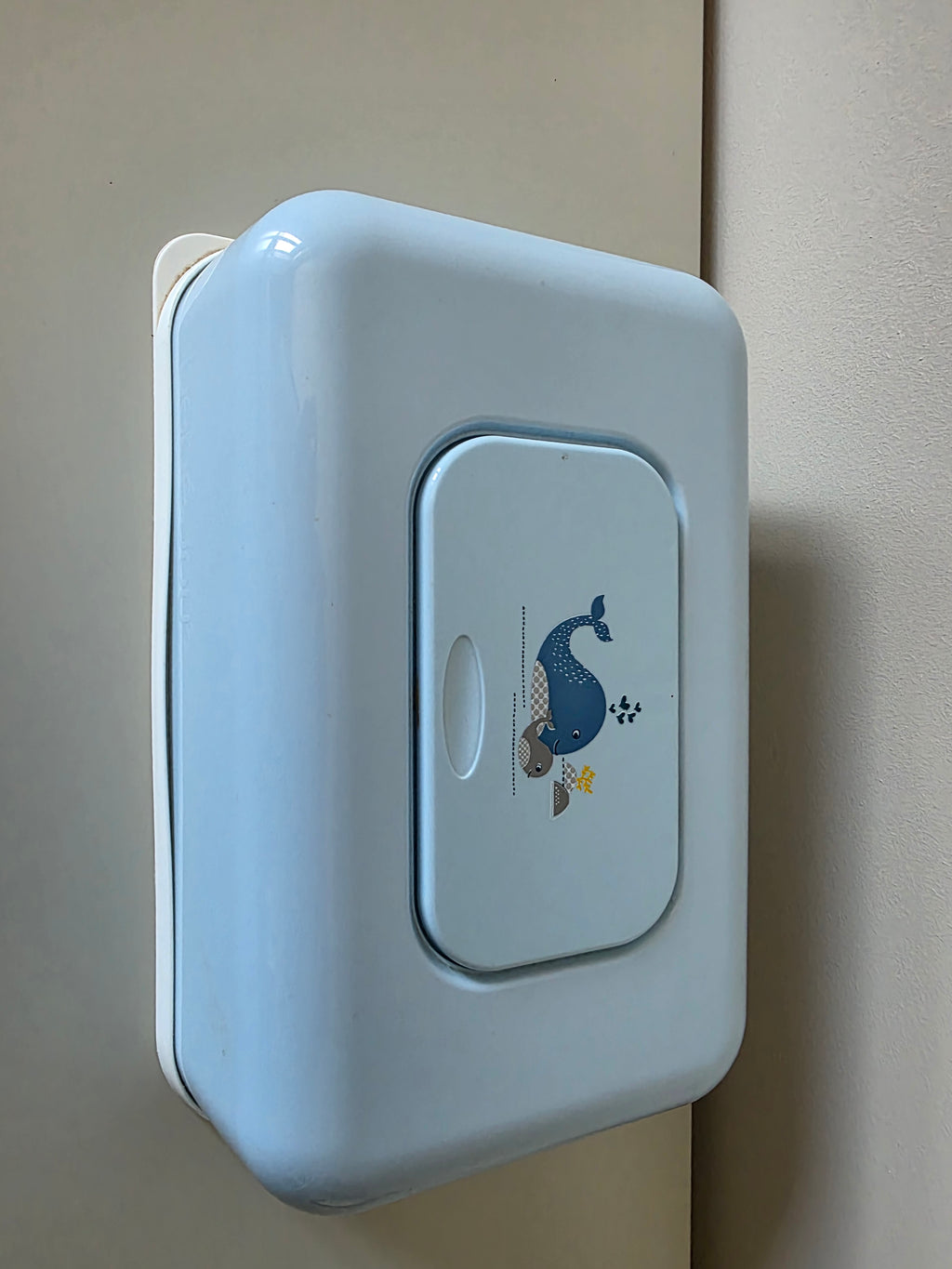 Porta toalhetes azul